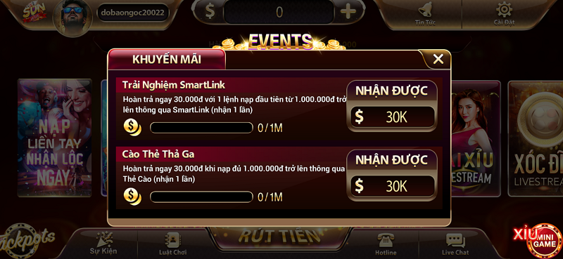 Events khuyến mãi hấp dẫn bet thủ tại sunwin tài xỉu